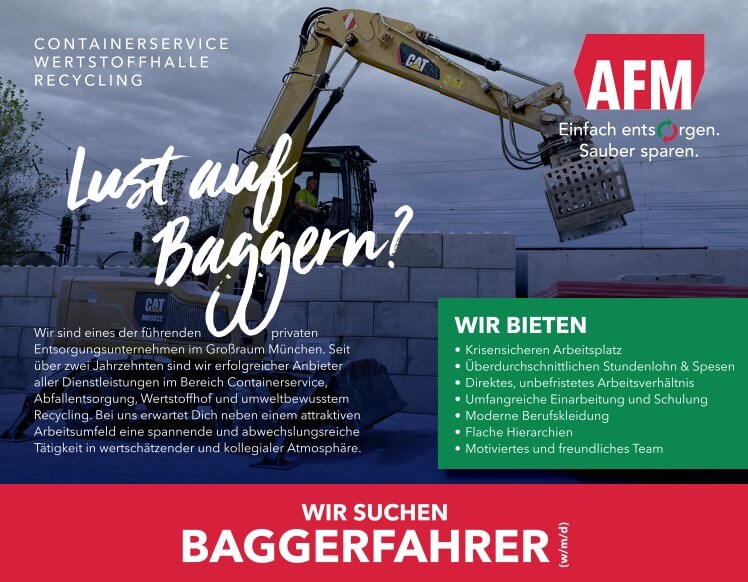 AFM Jobsuche Baggerfahrer