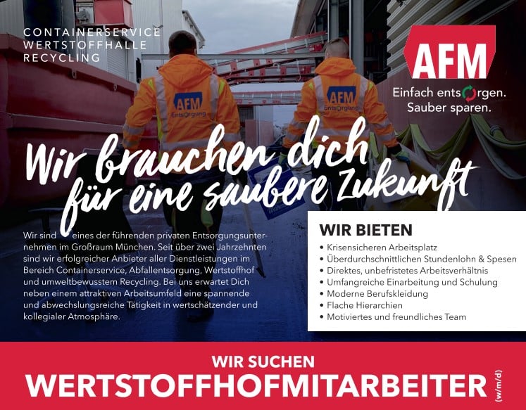 Wertstoffhofmitarbeiter in München