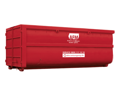 AFM-Abrollcontainer mit Pendeltüren 38cbm